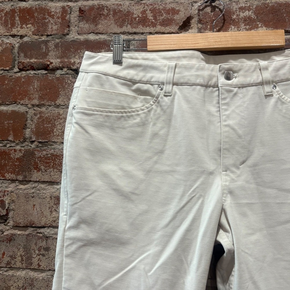 Lululemon ABC Pant Slim Fit White Five Pocket Trousers Size 34 - Picture 8 of 12